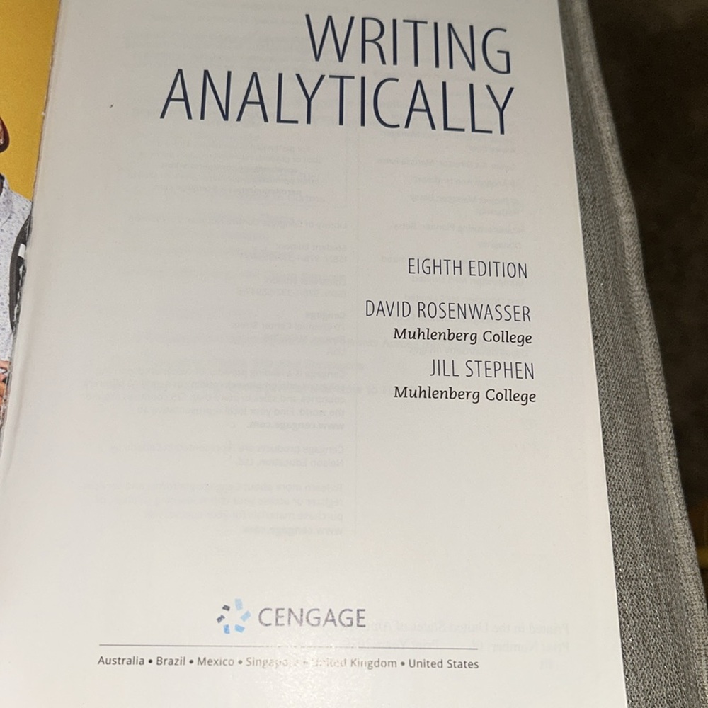 Writing Analytically Eight Edition - Picture 3 of 3